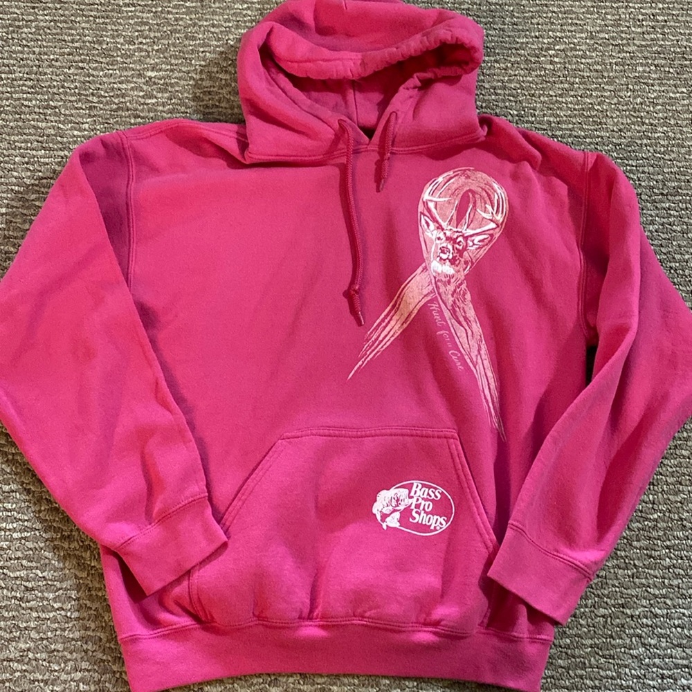 Bass Pro Shops Hunt for a Cure breast cancer awareness hoodie women’s medium